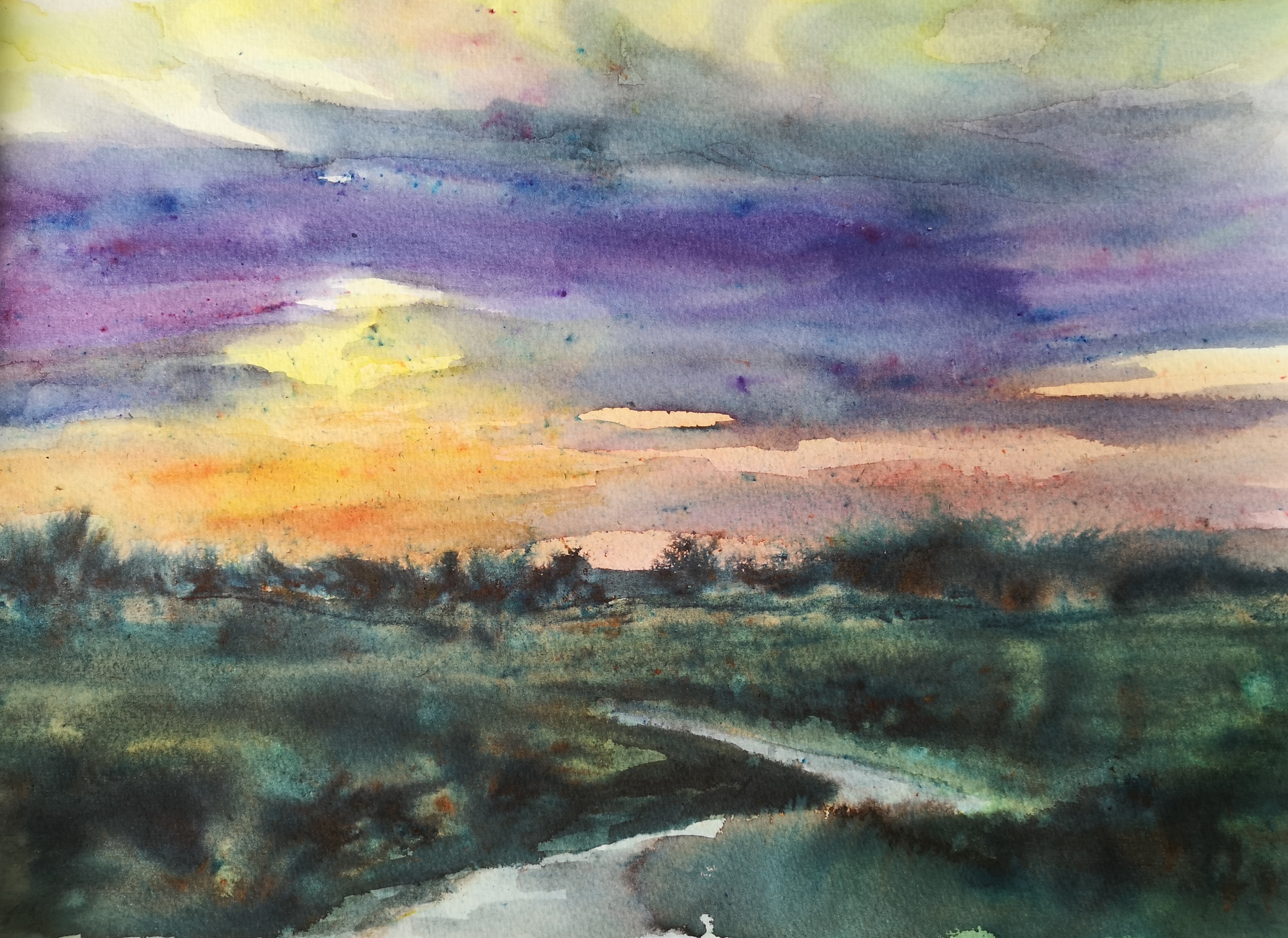 Sunset painting